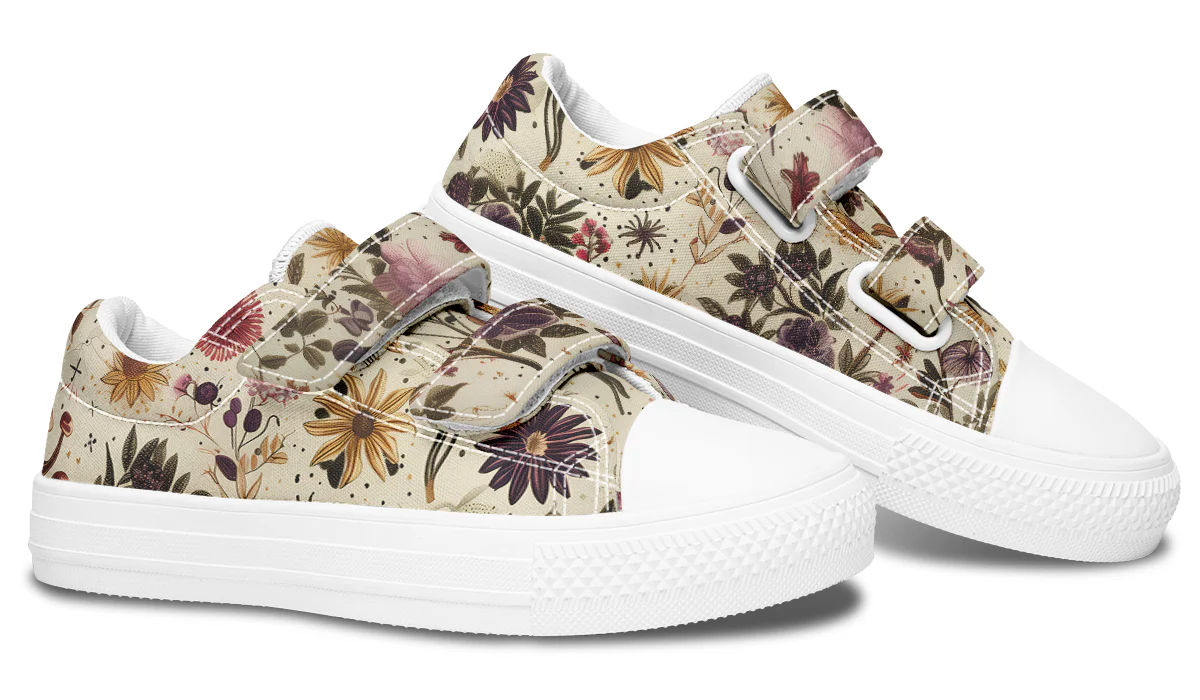 Enchanted Blossoms Kids Low Tops - Image 14