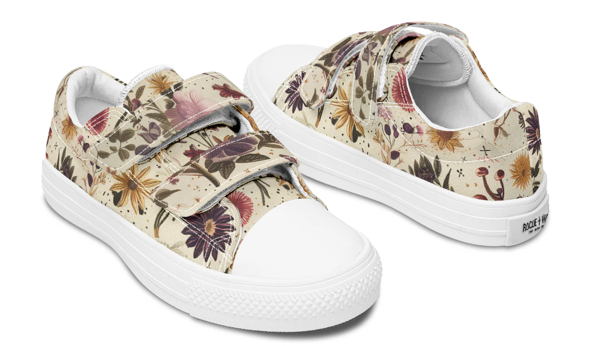 Enchanted Blossoms Kids Low Tops - Image 15