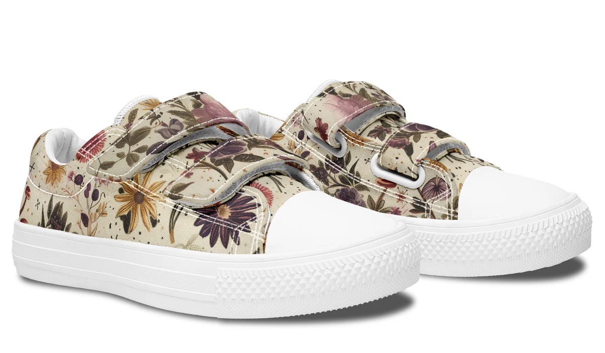 Enchanted Blossoms Kids Low Tops - Image 16
