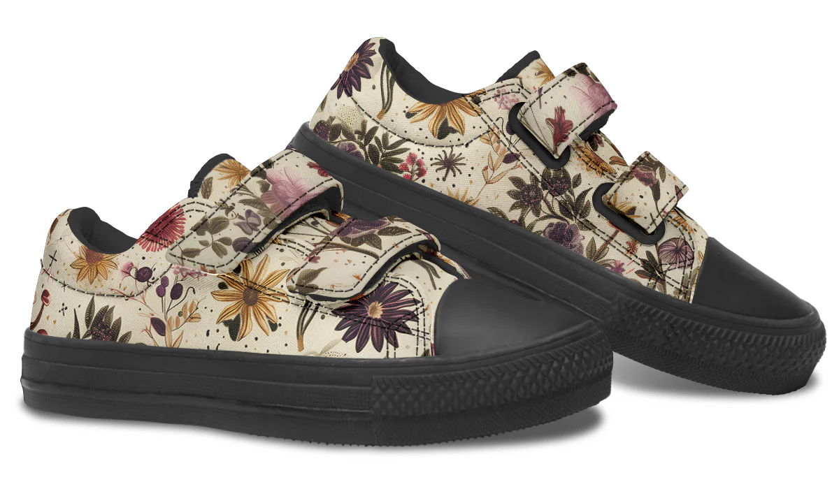 Enchanted Blossoms Kids Low Tops - Image 6