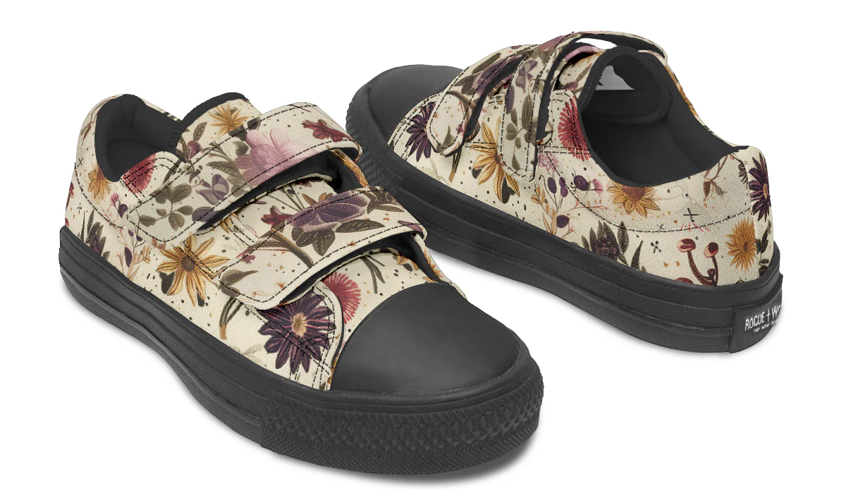 Enchanted Blossoms Kids Low Tops - Image 8