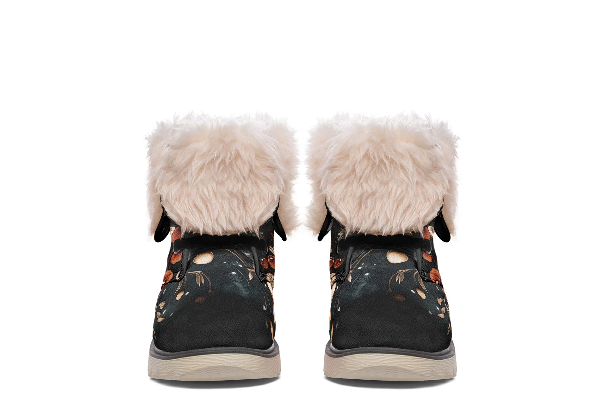 Faery Fungi Fold Over Winter Boots - Image 12