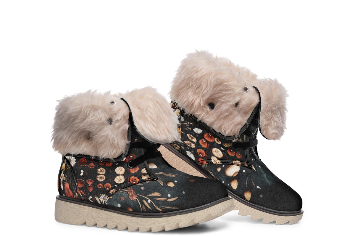 Faery Fungi Fold Over Winter Boots - Image 15