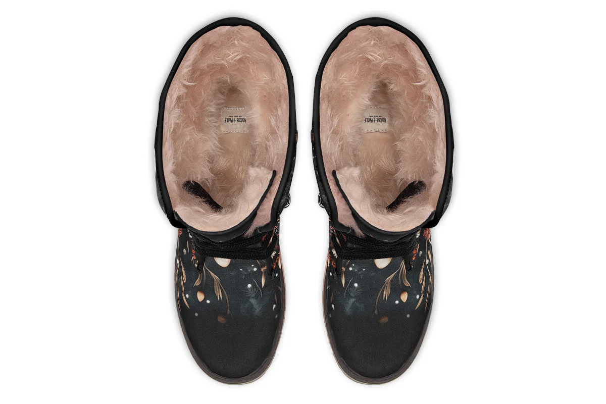 Faery Fungi Fold Over Winter Boots - Image 6