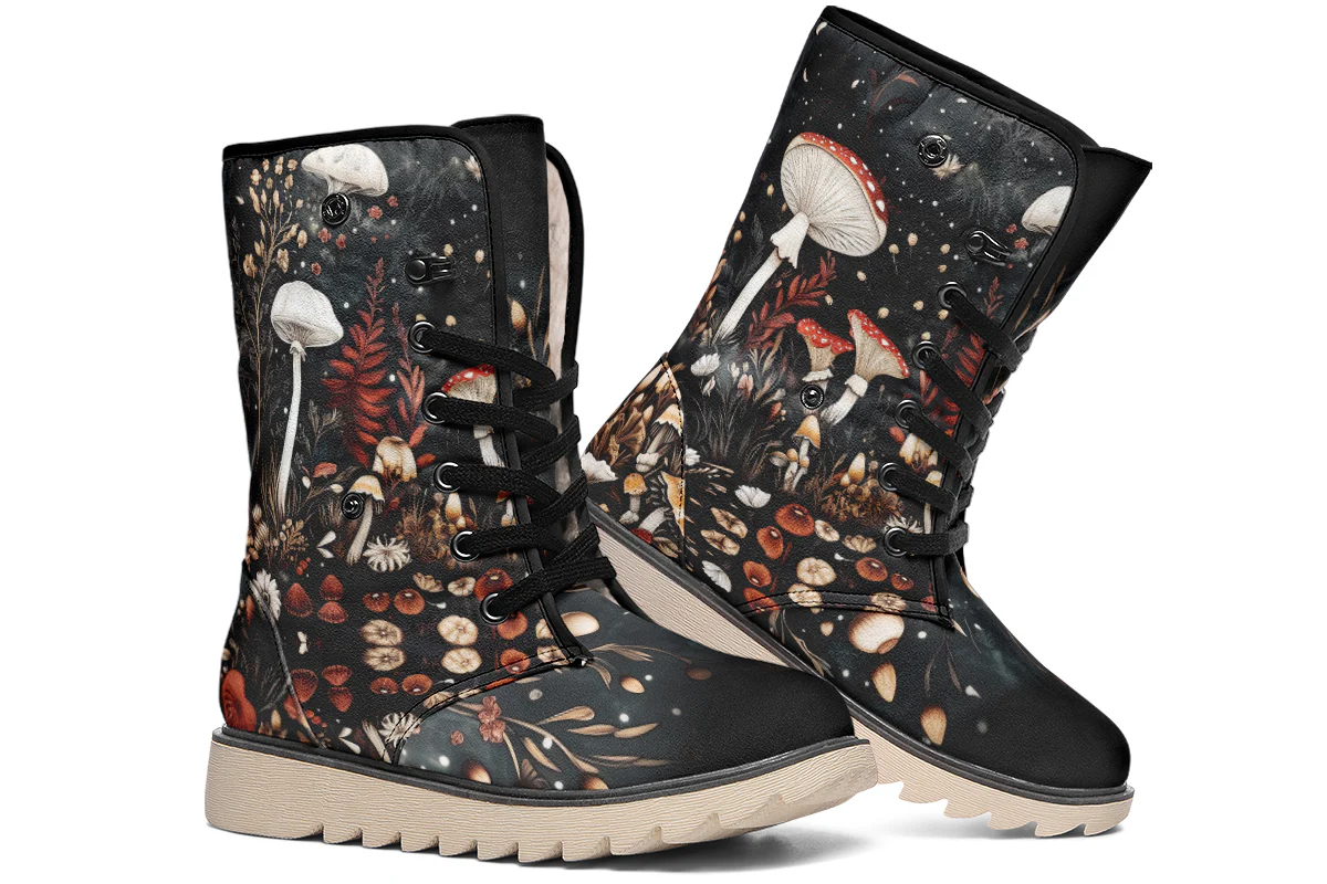 Faery Fungi Fold Over Winter Boots - Image 7