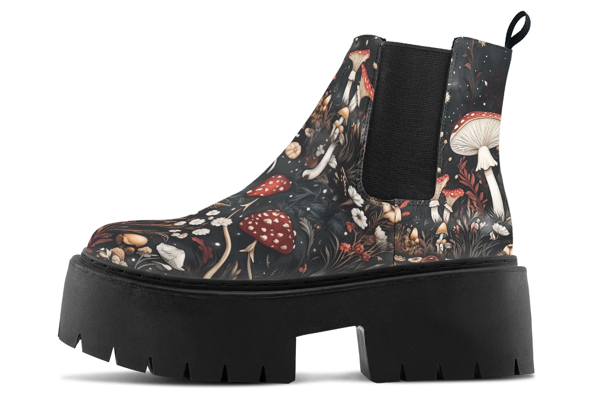 Faery Fungi Platform Chelsea Boots