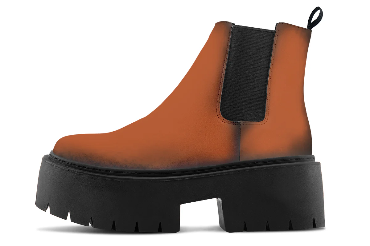Fire-Forged Platform Chelsea Boots