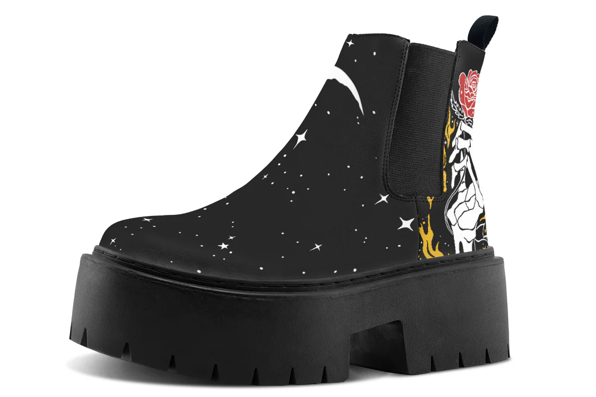 Forever Rose Platform Chelsea Boots - Image 2