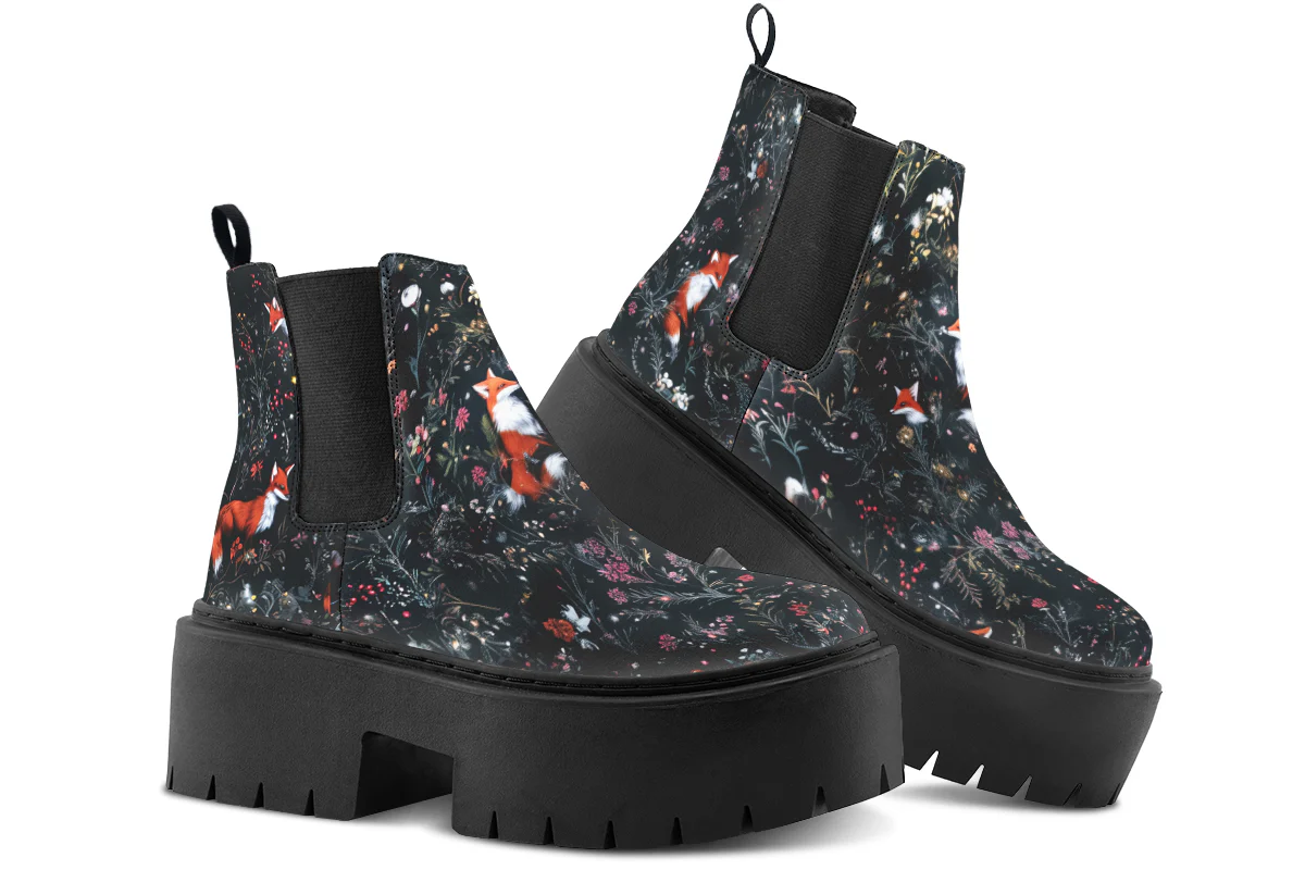 Fox Den Platform Chelsea Boots - Image 4
