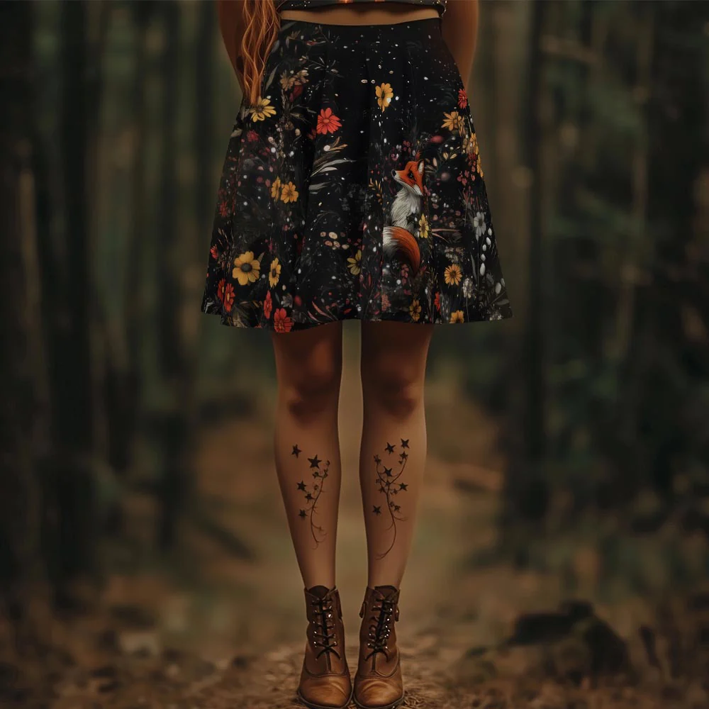 Fox Spirit Skater Skirt