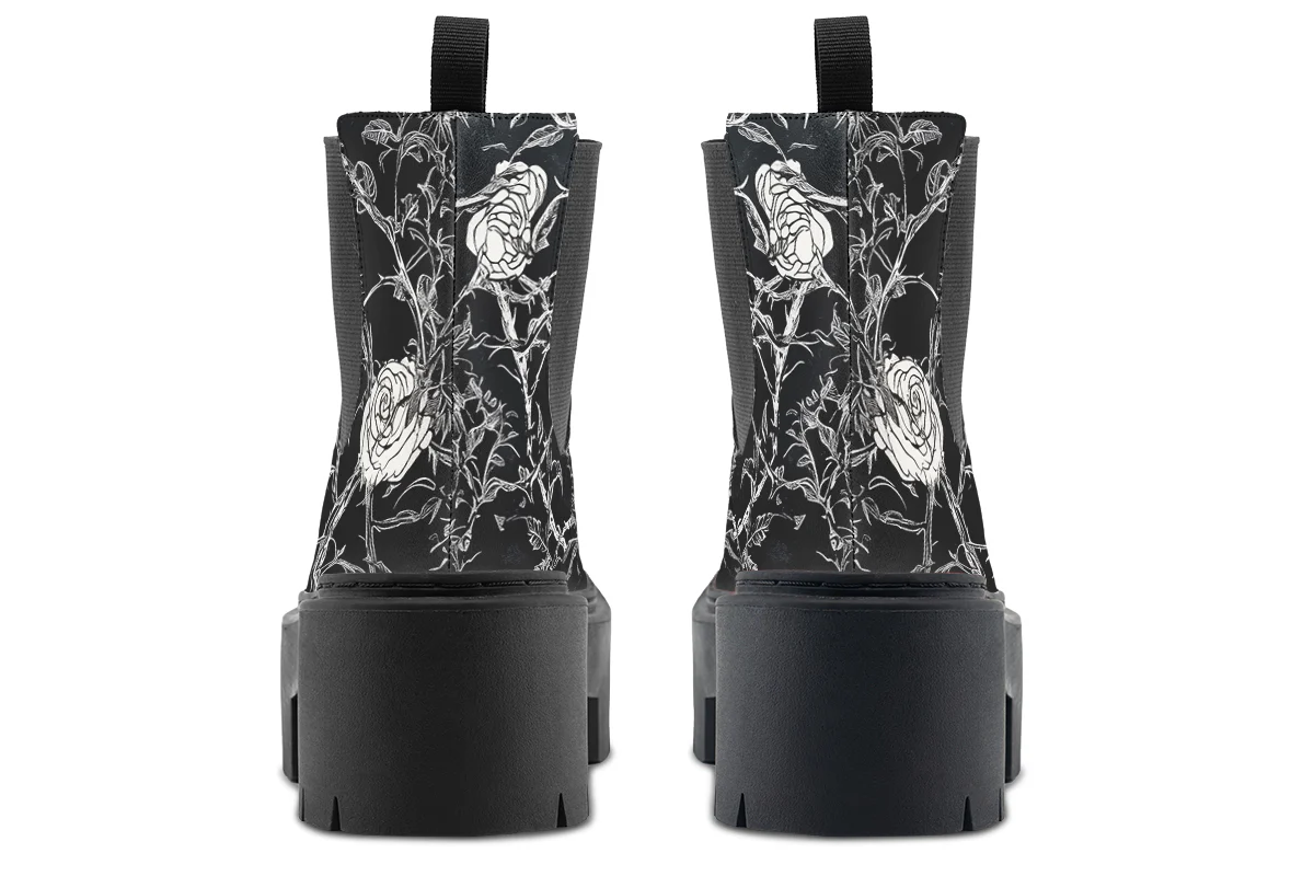 Fragile Rose Platform Chelsea Boots - Image 6