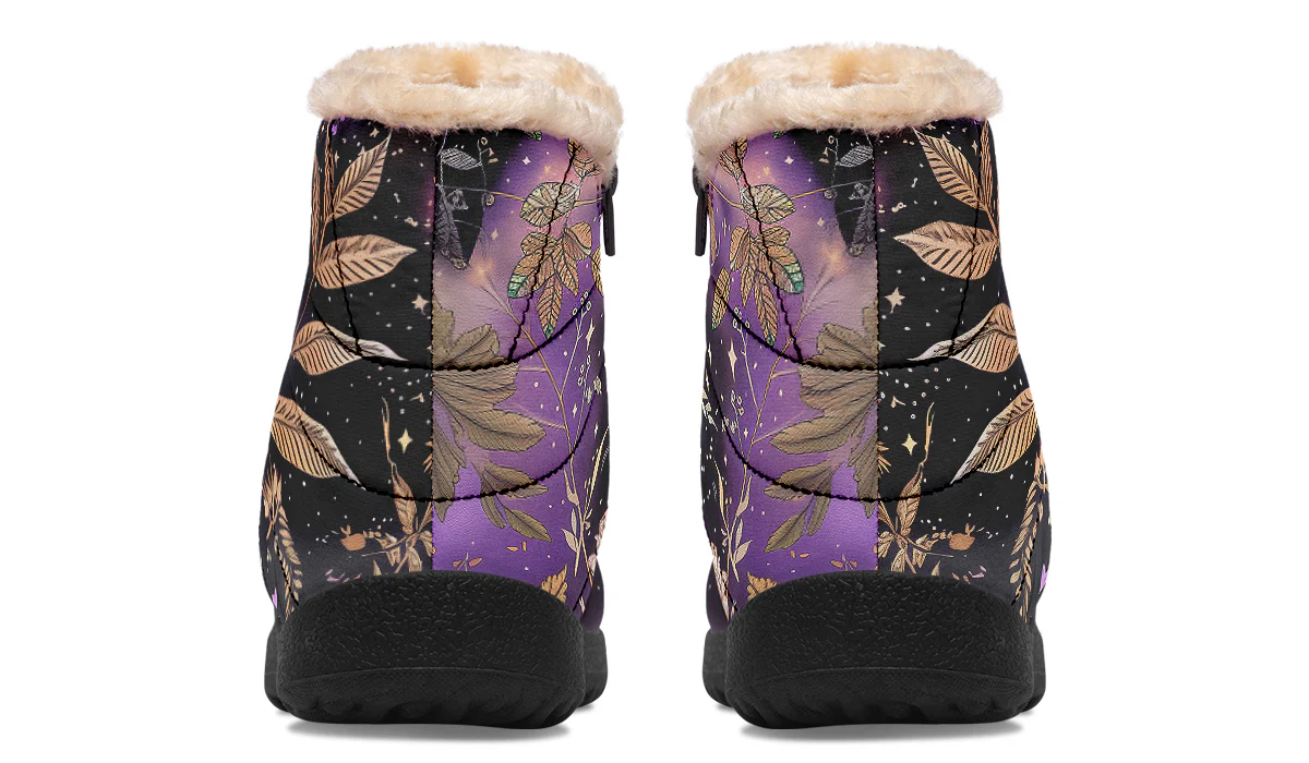 Galactic Bloom Comfy Winter Boots - Image 5