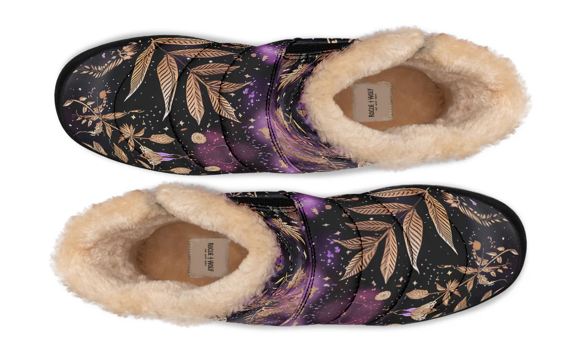 Galactic Bloom Comfy Winter Boots - Image 6