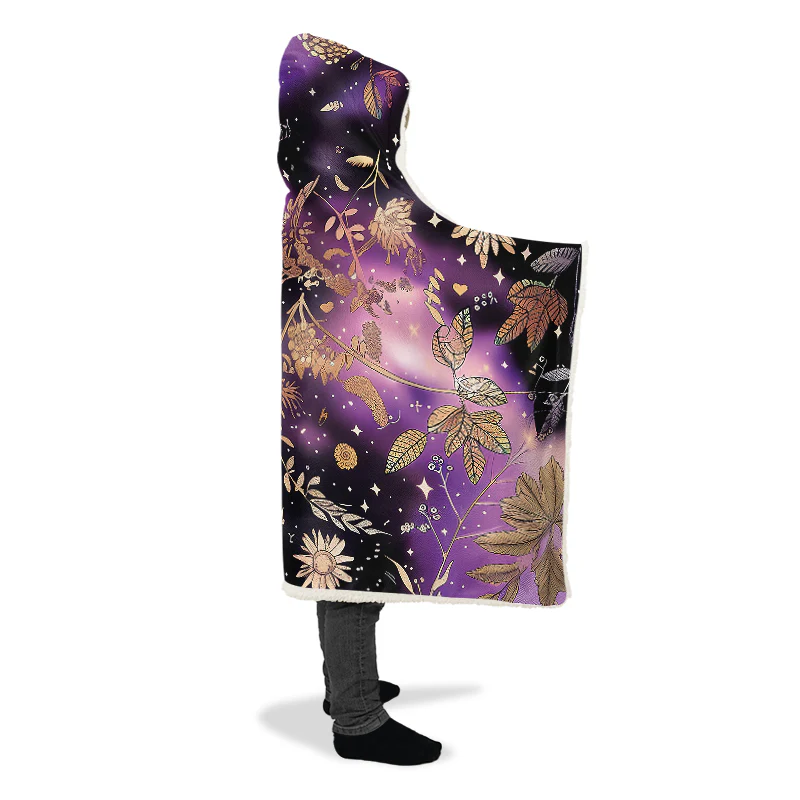 Galactic Bloom Hooded Blanket - Image 11