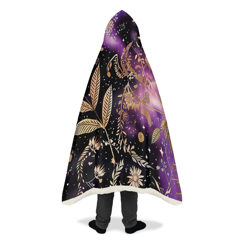 Galactic Bloom Hooded Blanket - Image 12