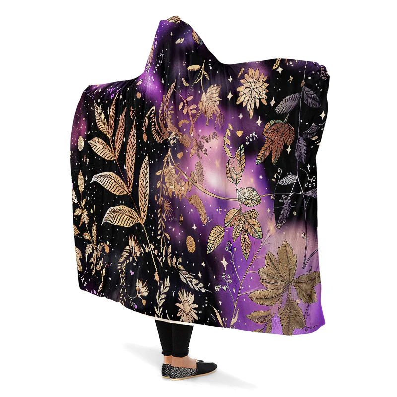 Galactic Bloom Hooded Blanket - Image 2