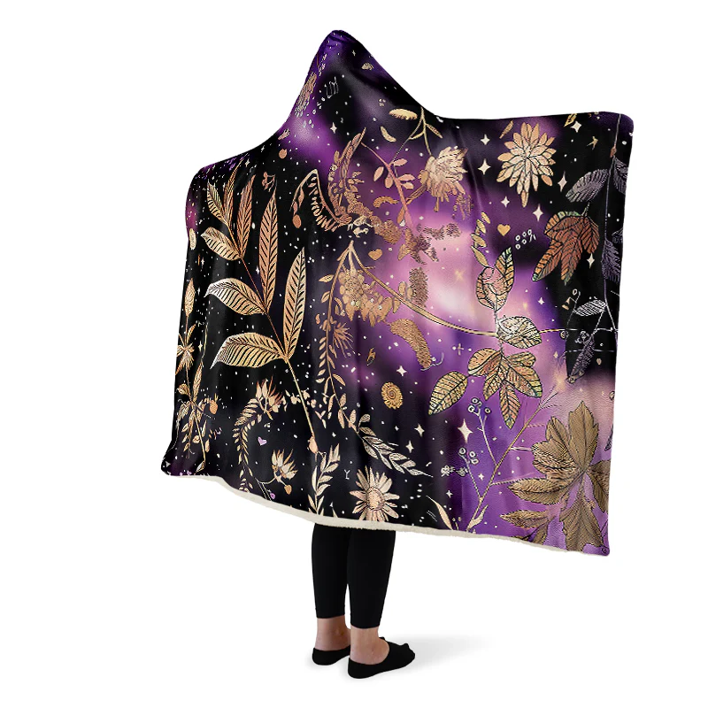 Galactic Bloom Hooded Blanket - Image 6