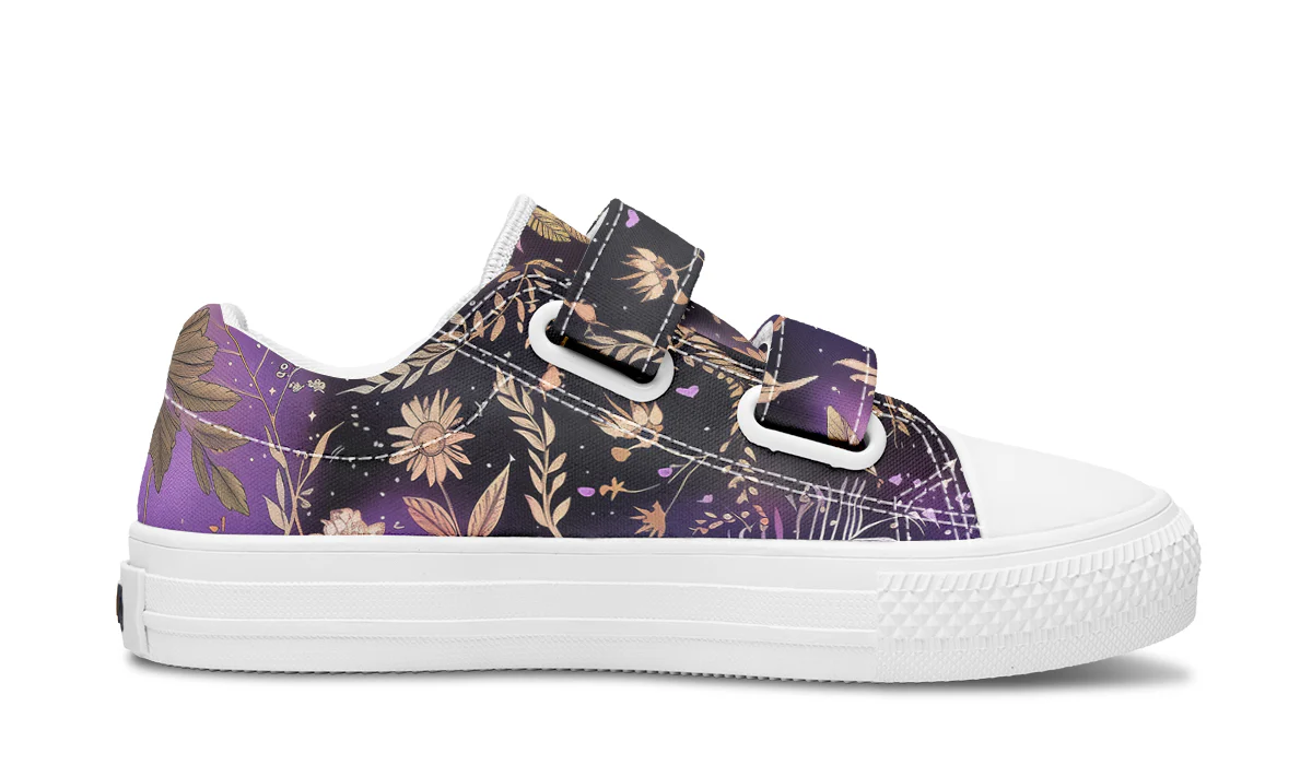 Galactic Bloom Kids Low Tops - Image 11