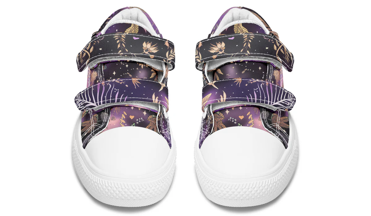 Galactic Bloom Kids Low Tops - Image 12