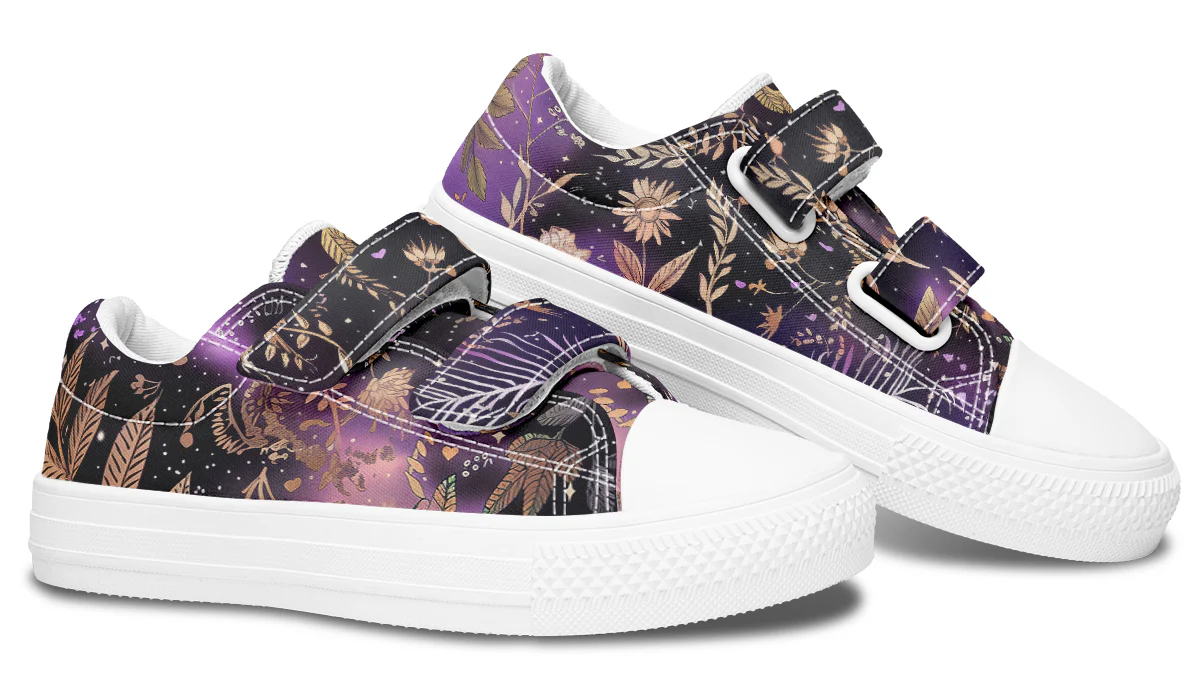 Galactic Bloom Kids Low Tops - Image 14