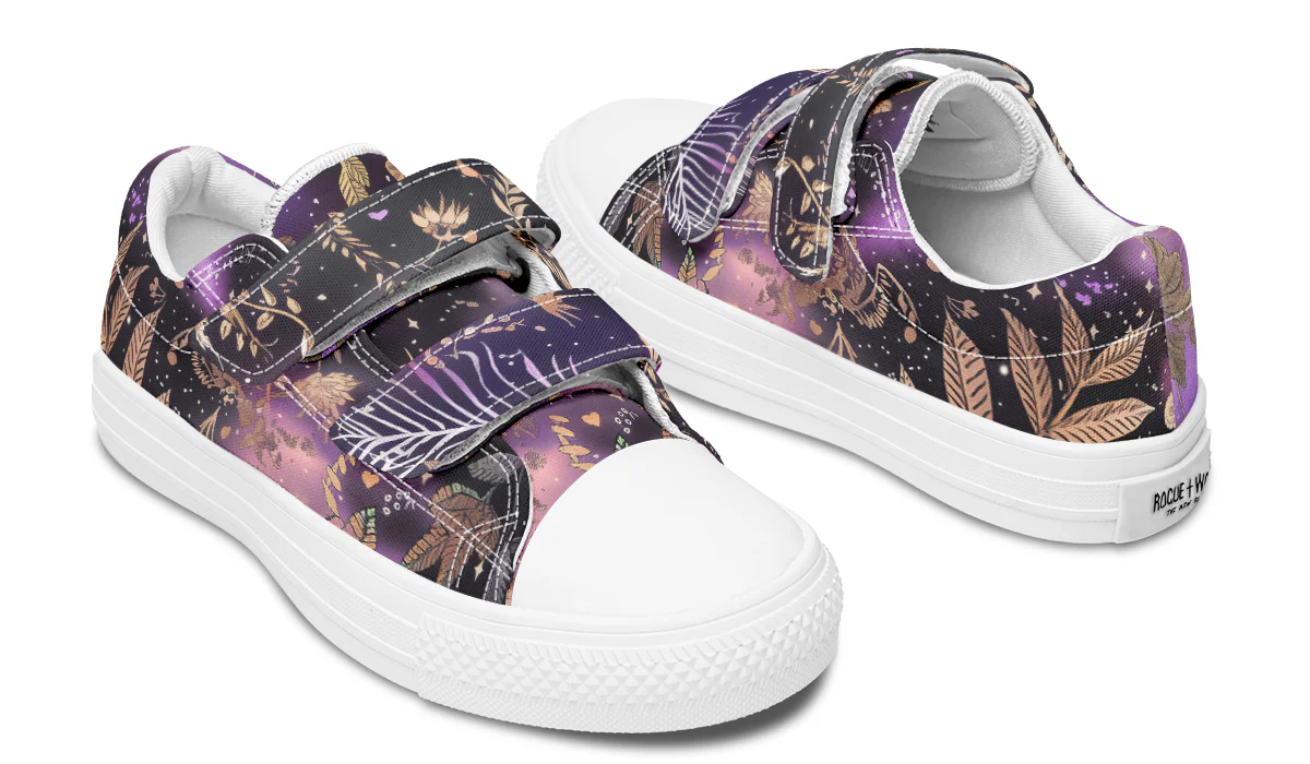 Galactic Bloom Kids Low Tops - Image 15