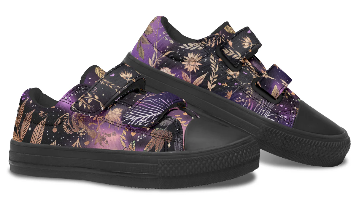 Galactic Bloom Kids Low Tops - Image 6