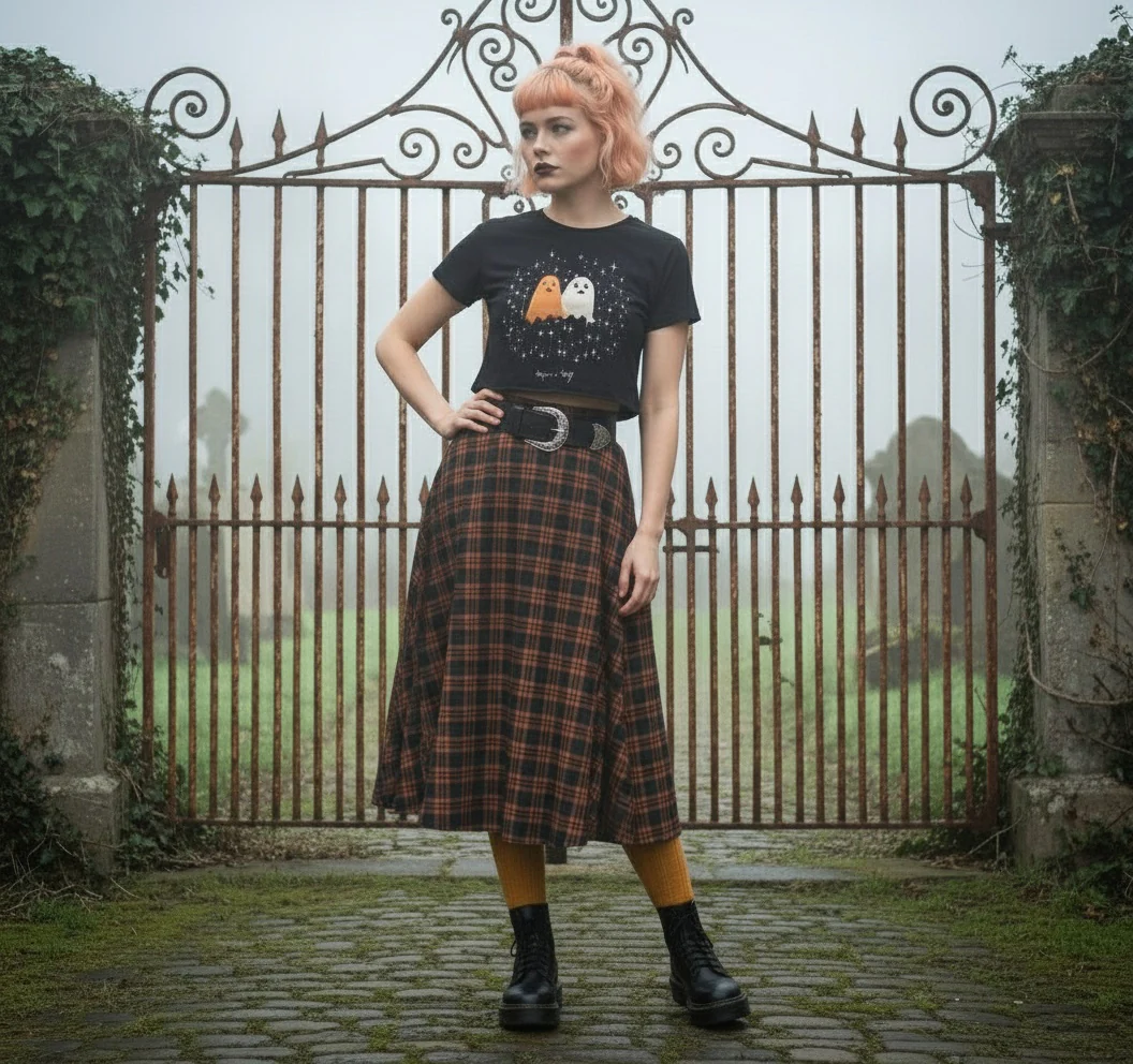 Ghost Besties Short Sleeve Crop Top - Image 4