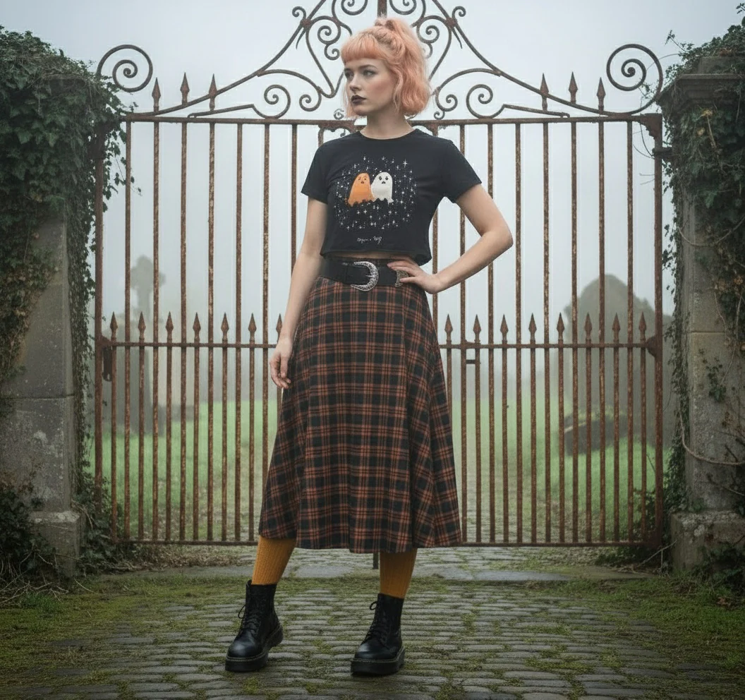 Ghost Besties Short Sleeve Crop Top - Image 6