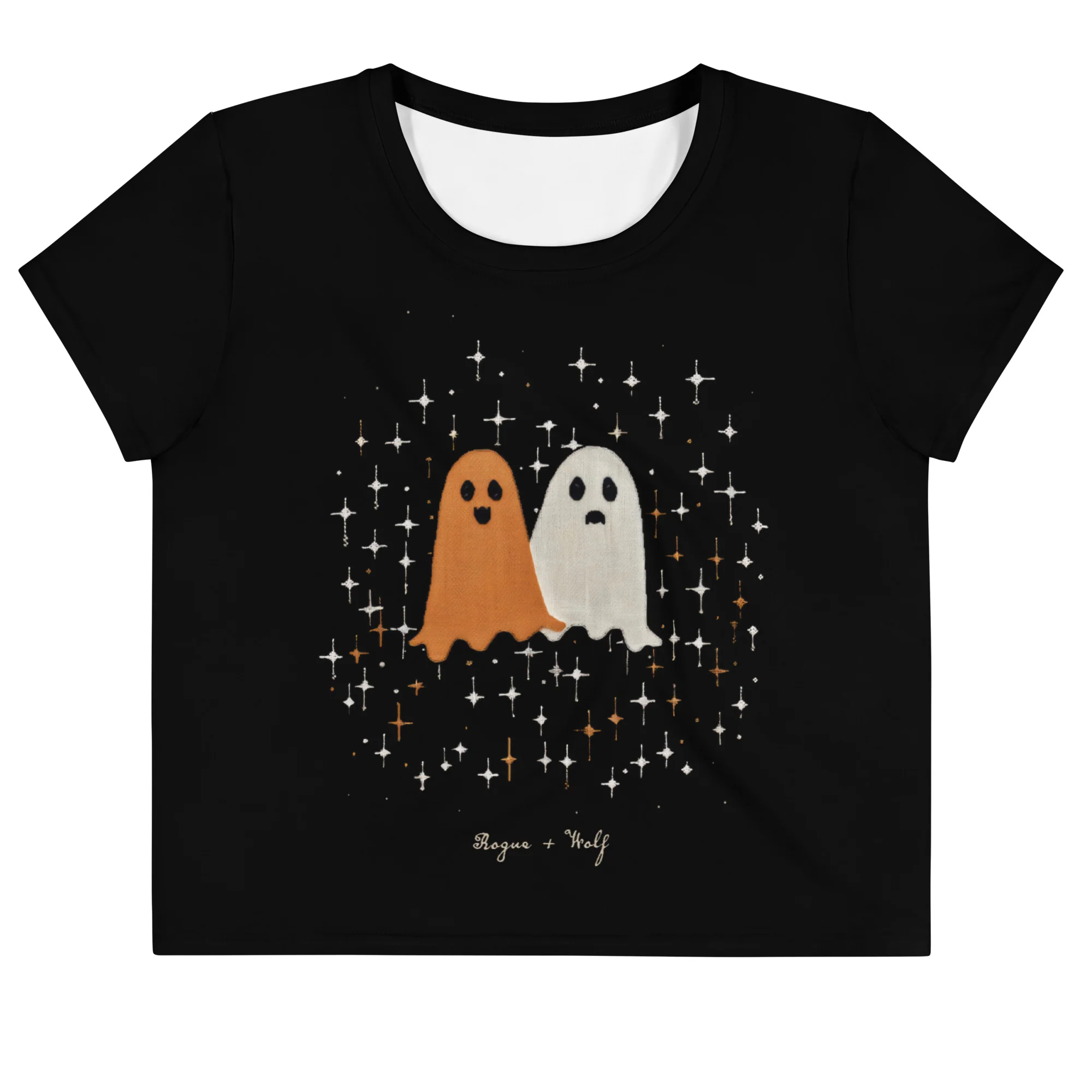 Ghost Besties Short Sleeve Crop Top - Image 9
