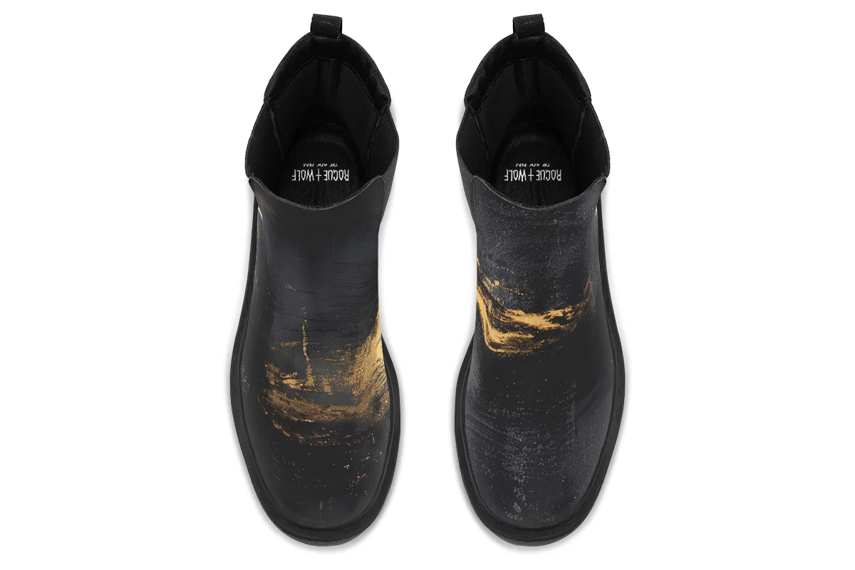 Gilded Obsidian Platform Chelsea Boots - Image 8