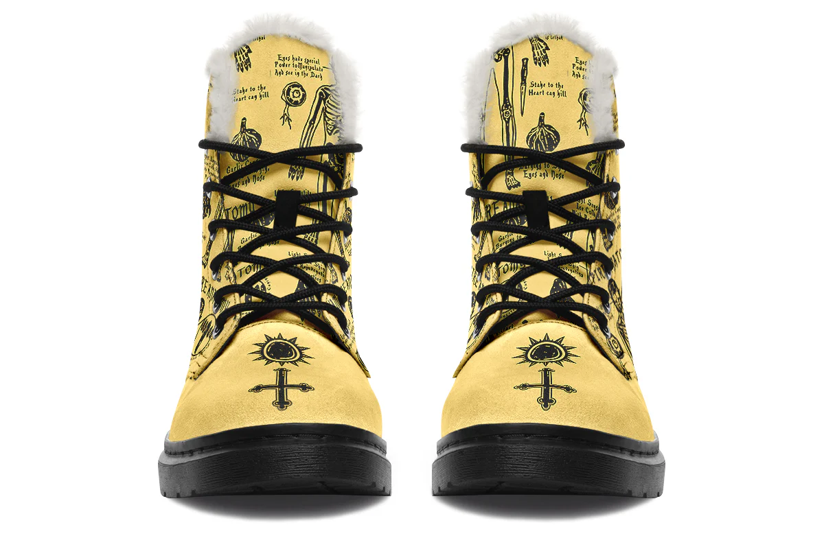 Gold Vampire Study Winter Boots - Image 3