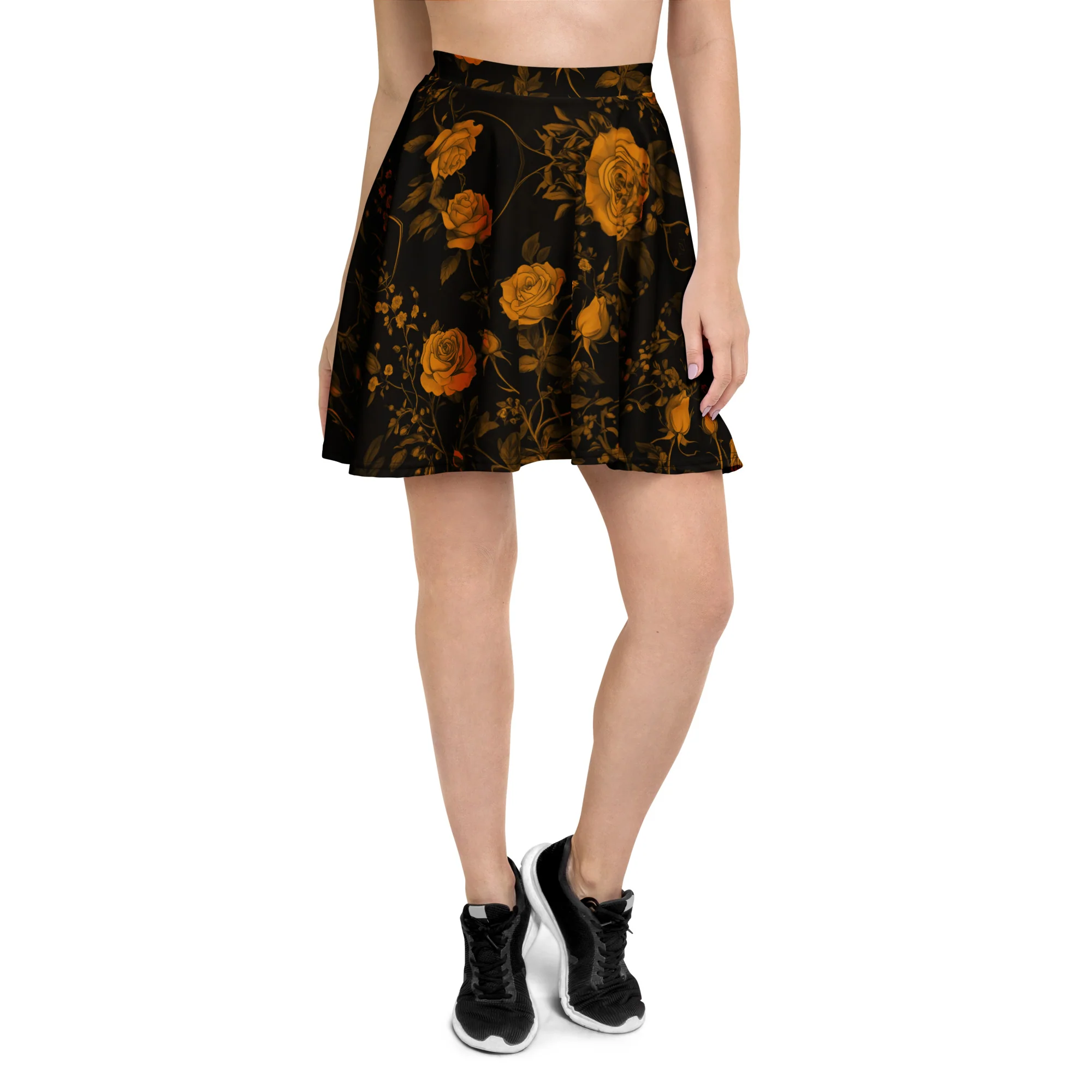 Golden Rose Romance Skater Skirt - Image 3