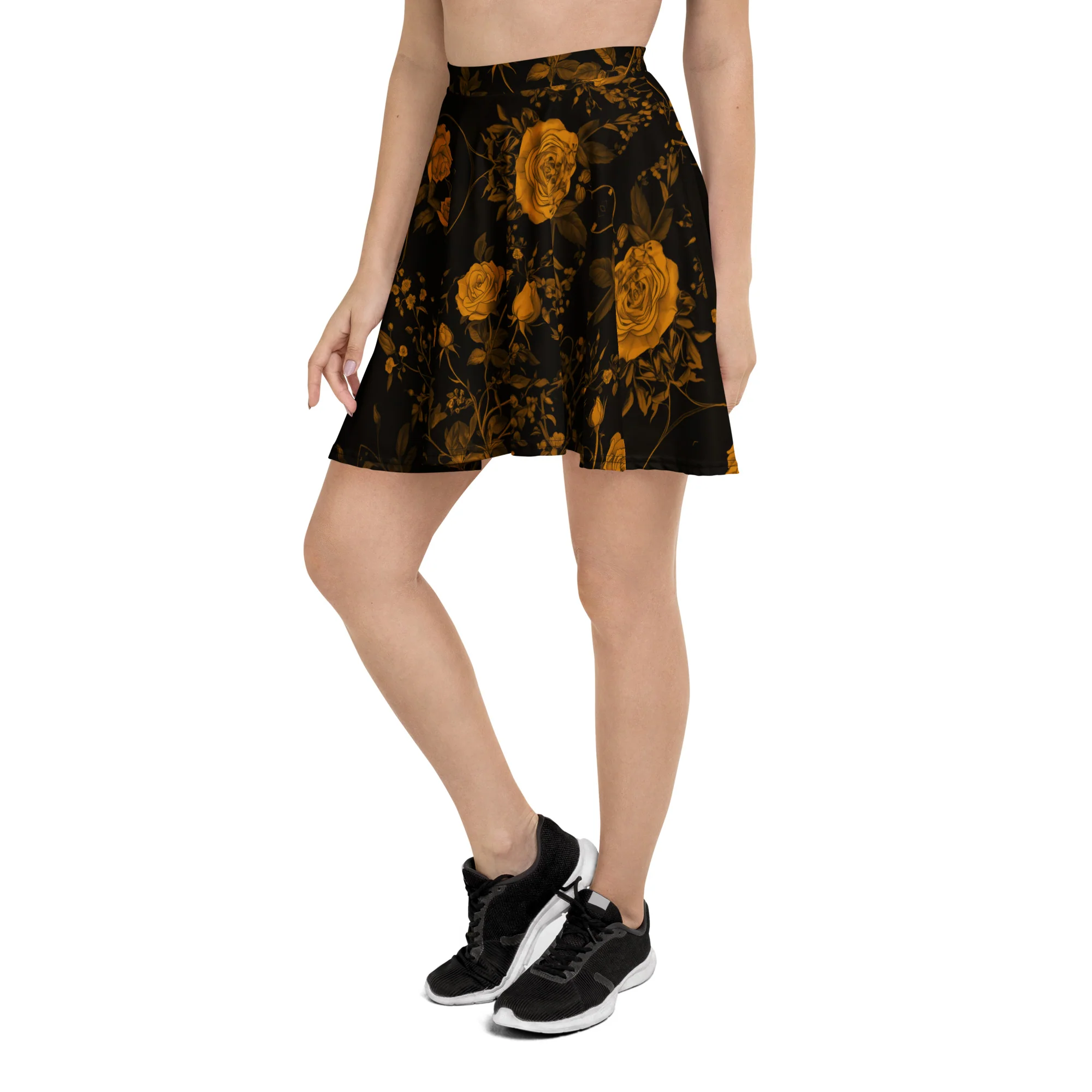 Golden Rose Romance Skater Skirt - Image 8