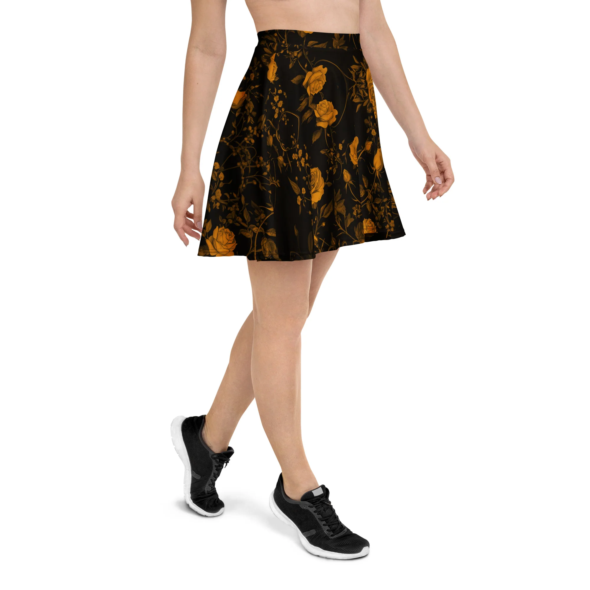 Golden Rose Romance Skater Skirt - Image 9