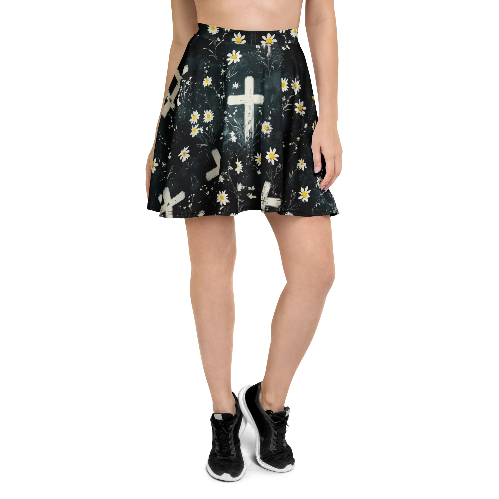 Graveyard Bloom Skater Skirt - Image 2