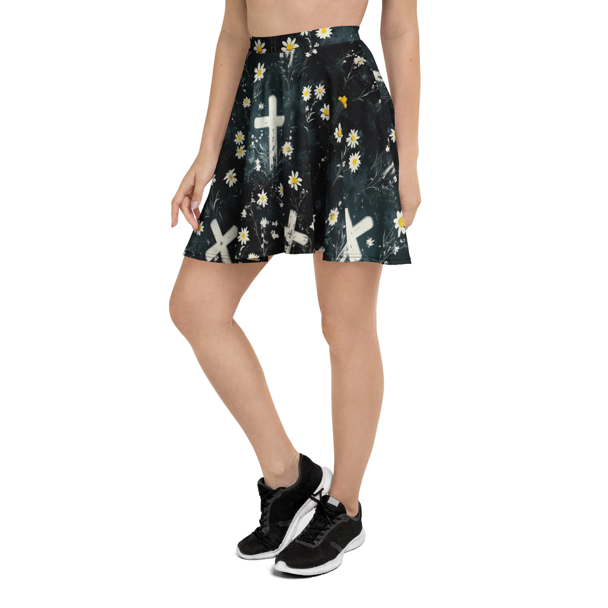 Graveyard Bloom Skater Skirt - Image 7