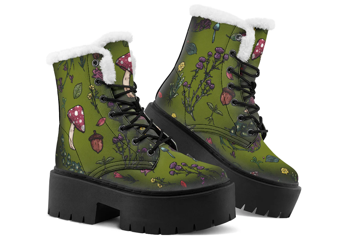 Green Herbology Platform Winter Boots - Image 5