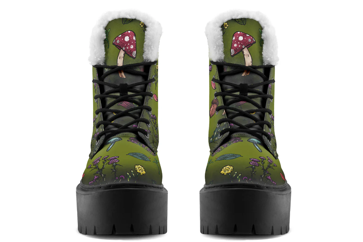 Green Herbology Platform Winter Boots - Image 7