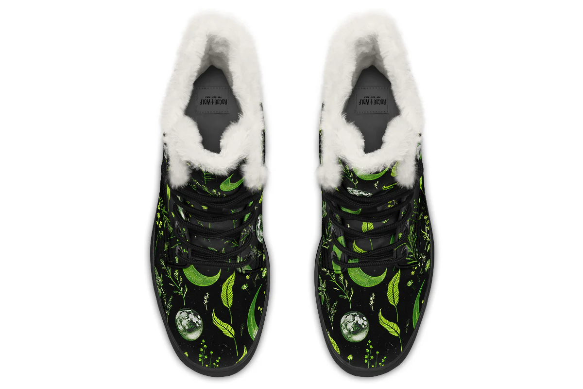 Green Moonlit Botanica Winter Boots - Image 7