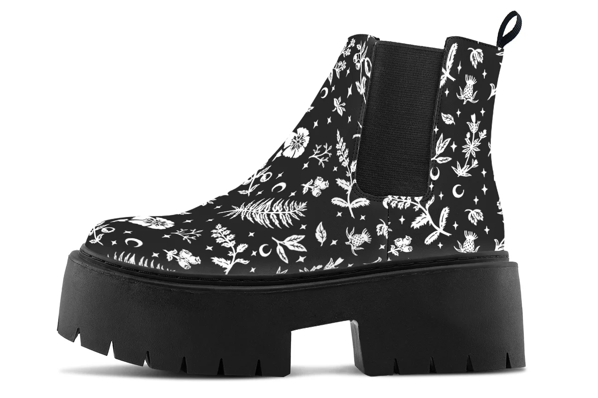Green Witch Platform Chelsea Boots