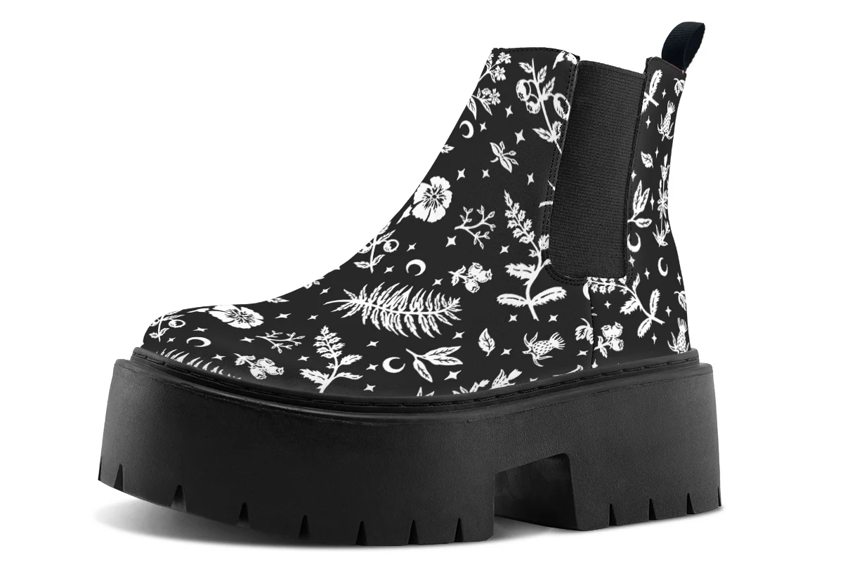 Green Witch Platform Chelsea Boots - Image 2