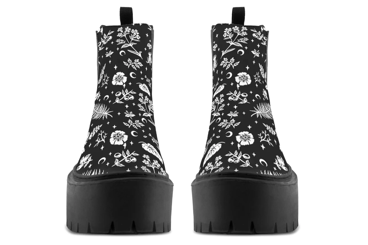 Green Witch Platform Chelsea Boots - Image 7