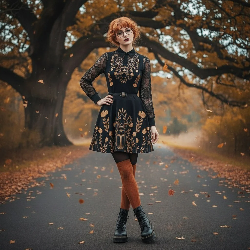 Grove Scarab Skater Dress - Image 3