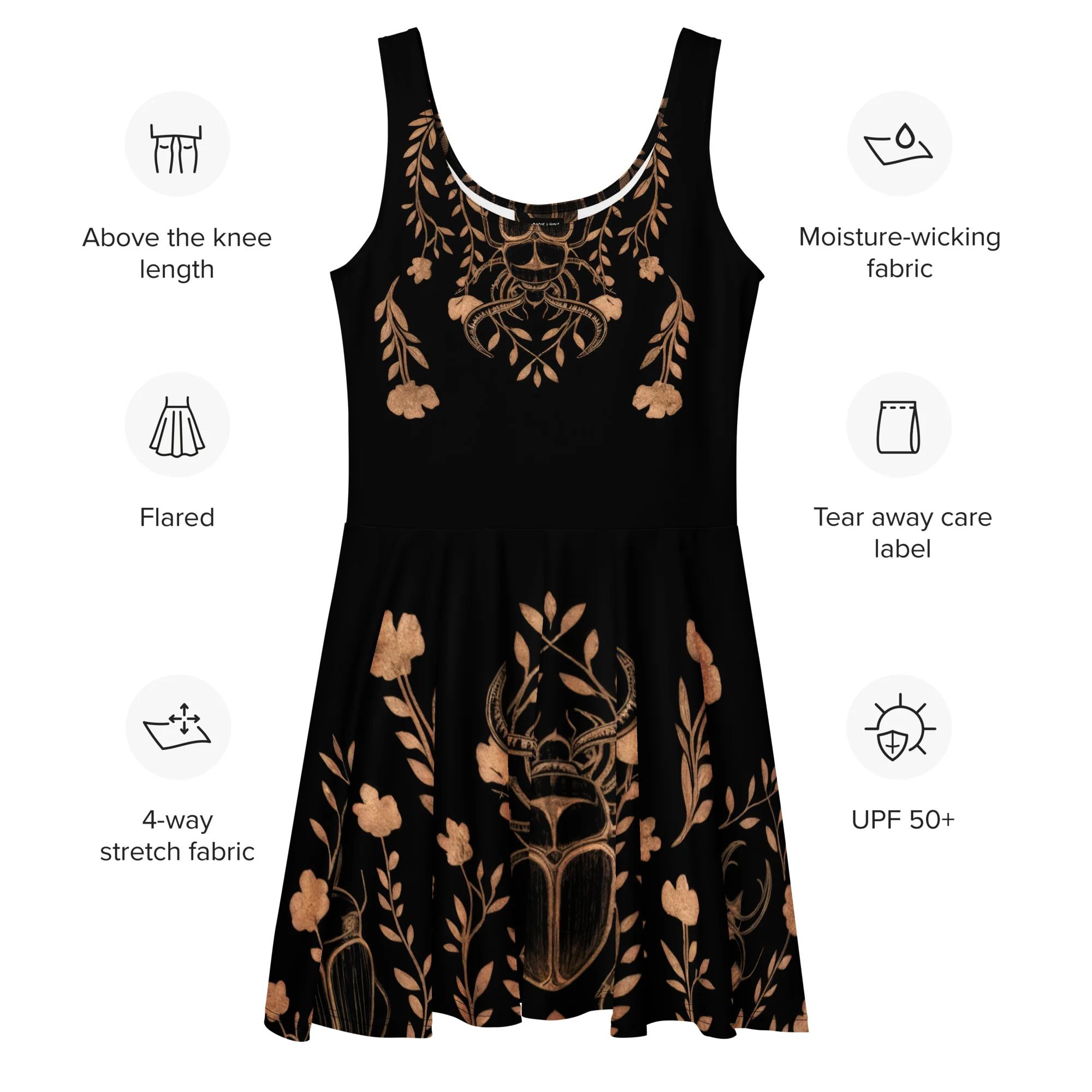 Grove Scarab Skater Dress - Image 4