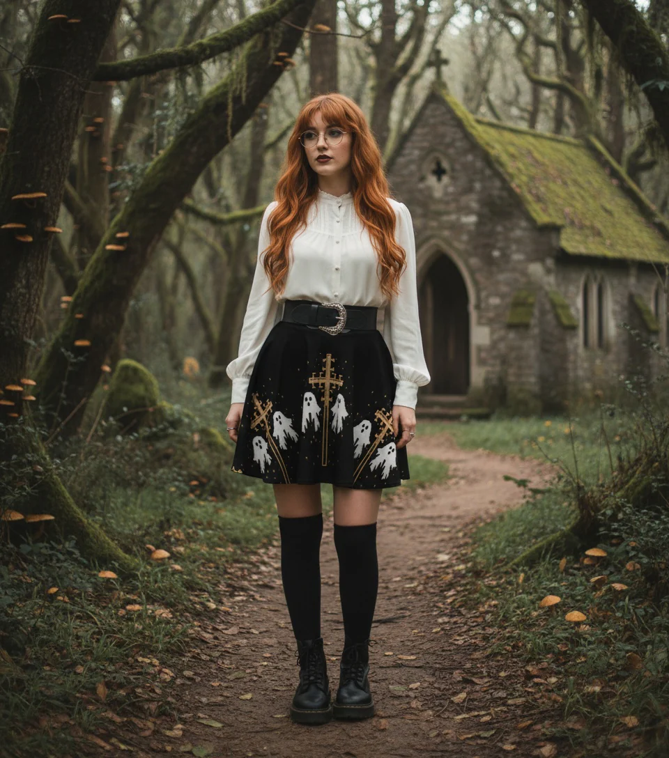 Holy Spirits Skater Skirt - Image 3