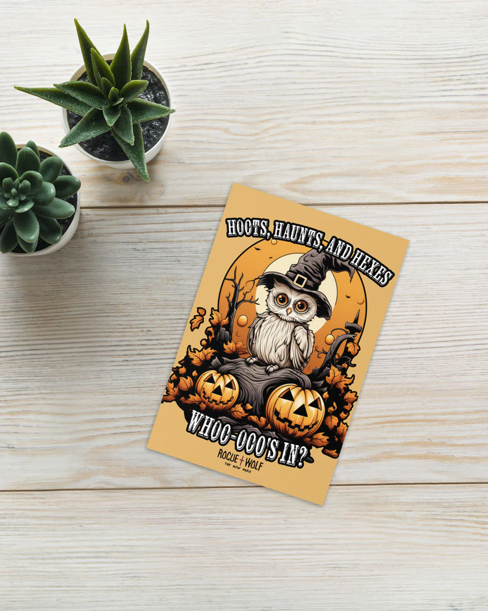 Hoots, Haunts, and Hexes Greeting Card - Image 4