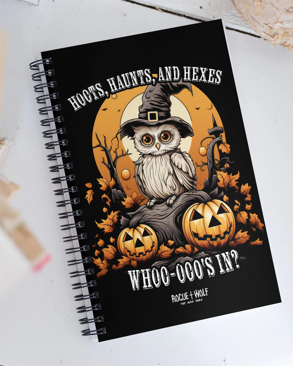 Hoots, Haunts, and Hexes Spiral Notebook - Image 2