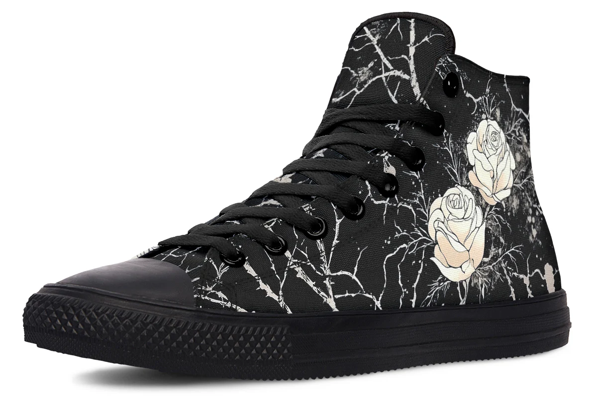 Ivory Kintsugi Rose High Tops - Image 2