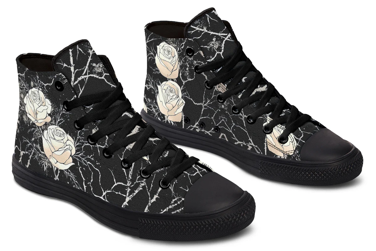 Ivory Kintsugi Rose High Tops - Image 5