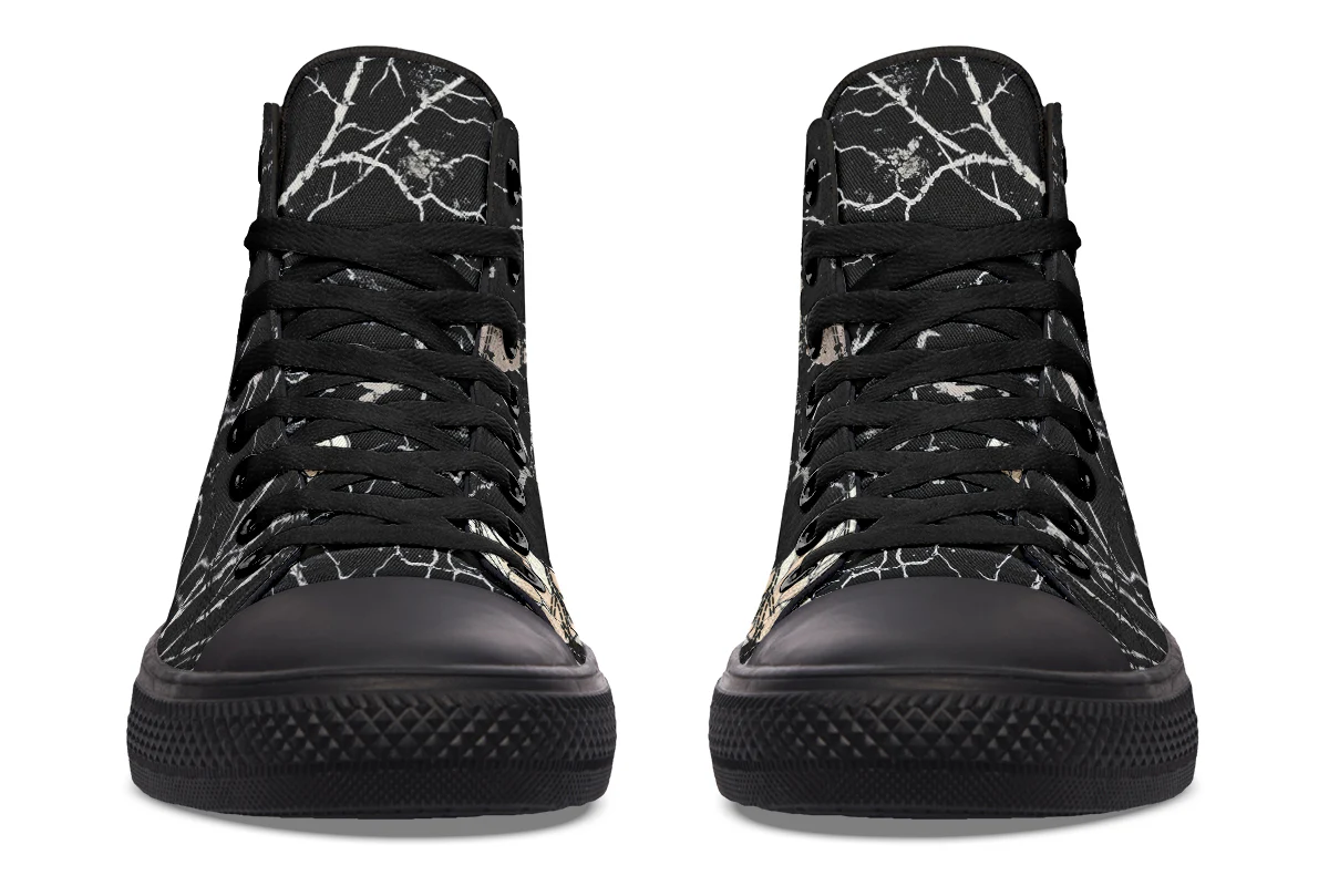 Ivory Kintsugi Rose High Tops - Image 6